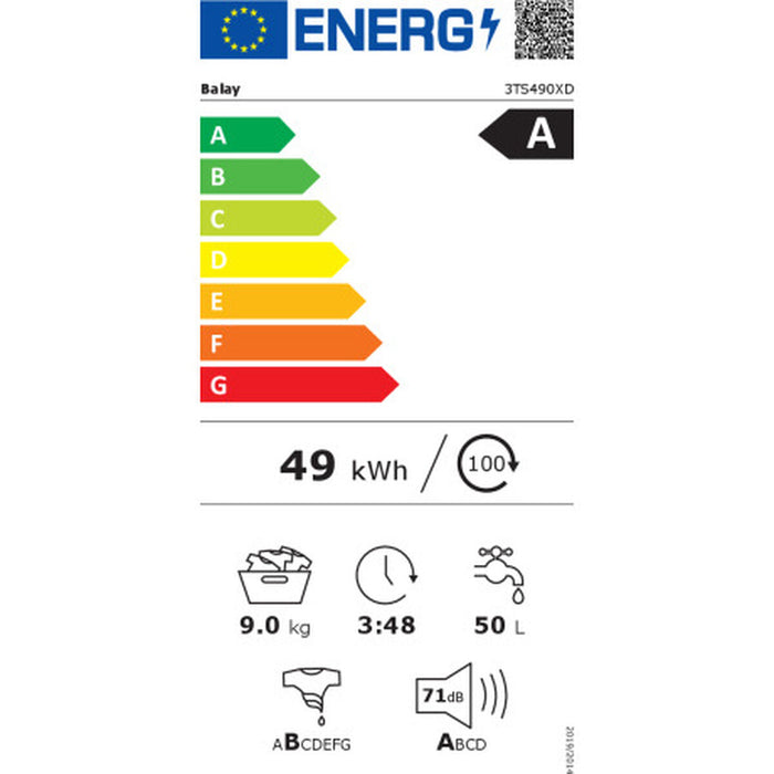 Mașină de spălat Balay 3TS490XD 60 cm 1200 rpm 9 kg