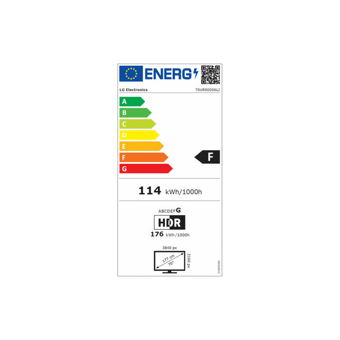 Televiziune LG 70UR80006LJ 4K Ultra HD Direct-LED