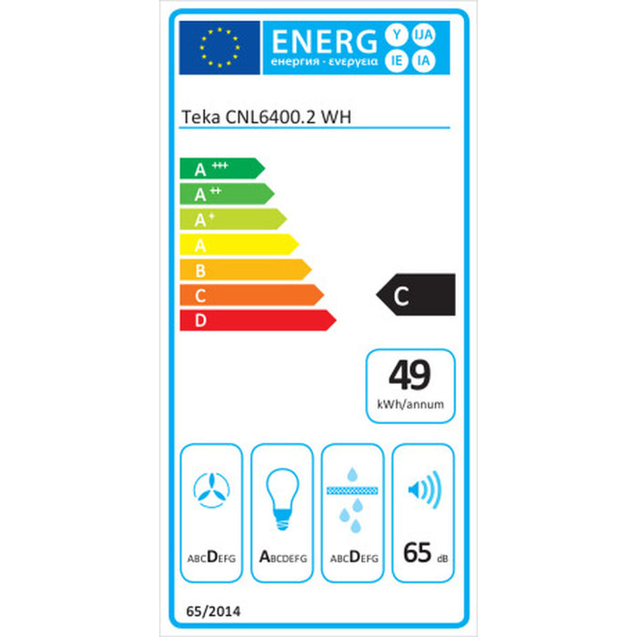 Hotă Convențională Teka CNL6400.2WH Alb