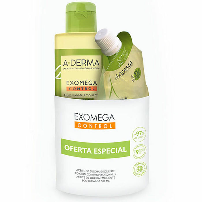 Ulei de Duș A-Derma Control 2 x 500 ml
