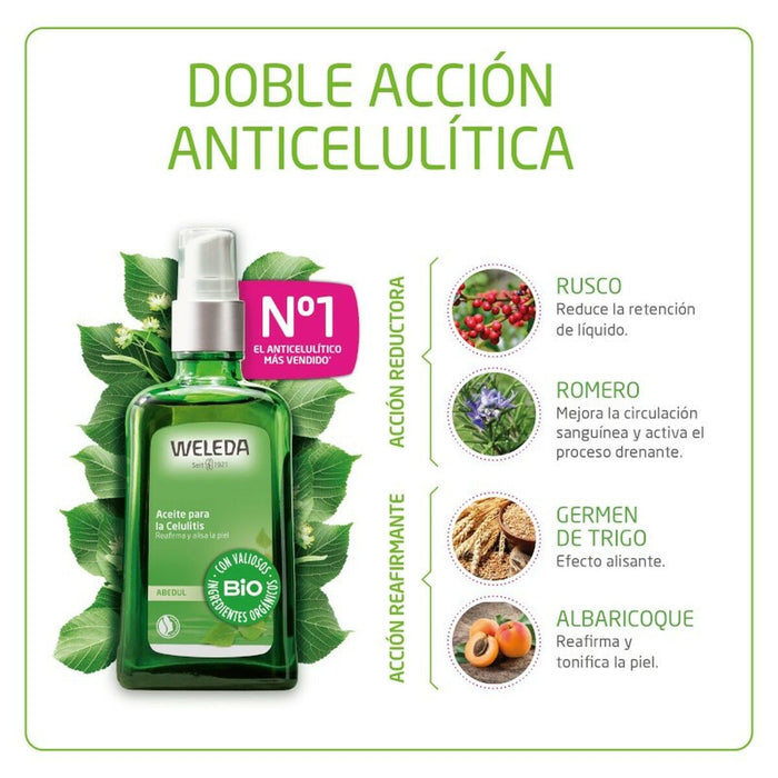 Ulei de Corp Anticelulitic Weleda Abedul 100 ml x 2