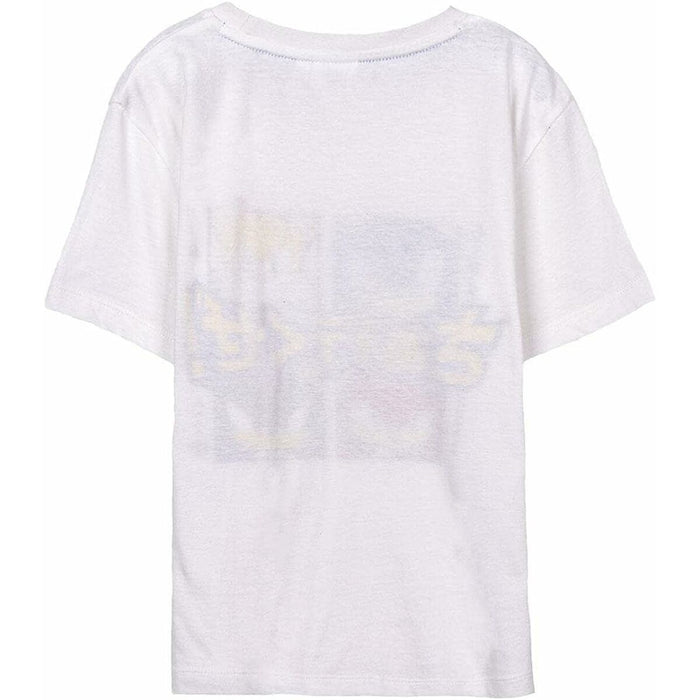 Tricou cu Mânecă Scurtă pentru Copii Sonic Alb