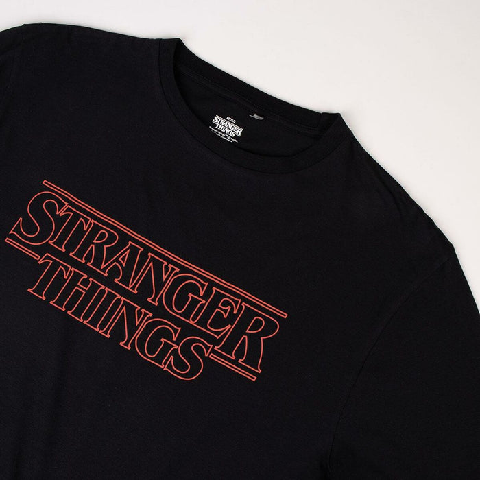 Tricou cu Mânecă Scurtă pentru Copii Stranger Things Negru