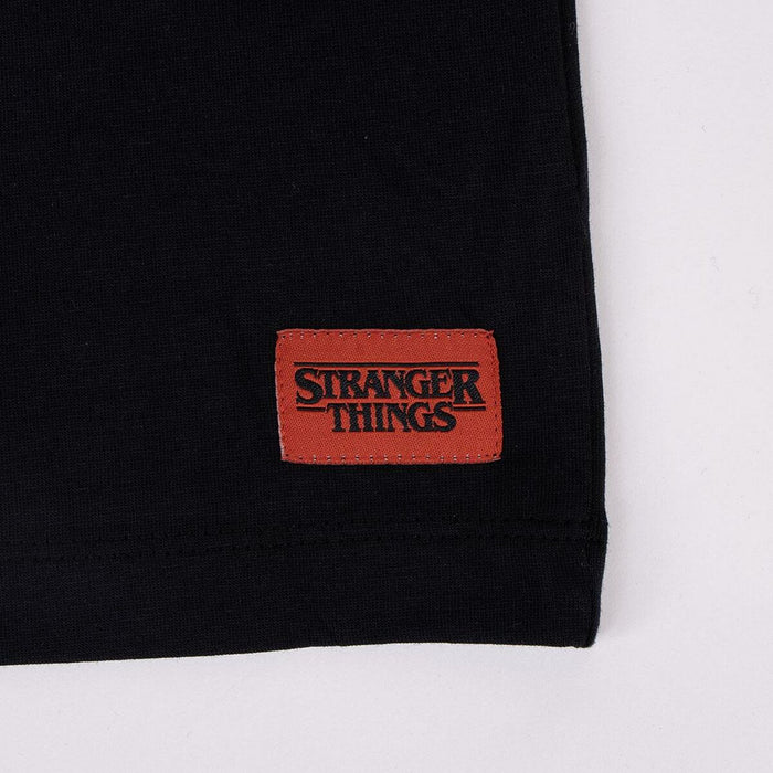 Tricou cu Mânecă Scurtă pentru Copii Stranger Things Negru