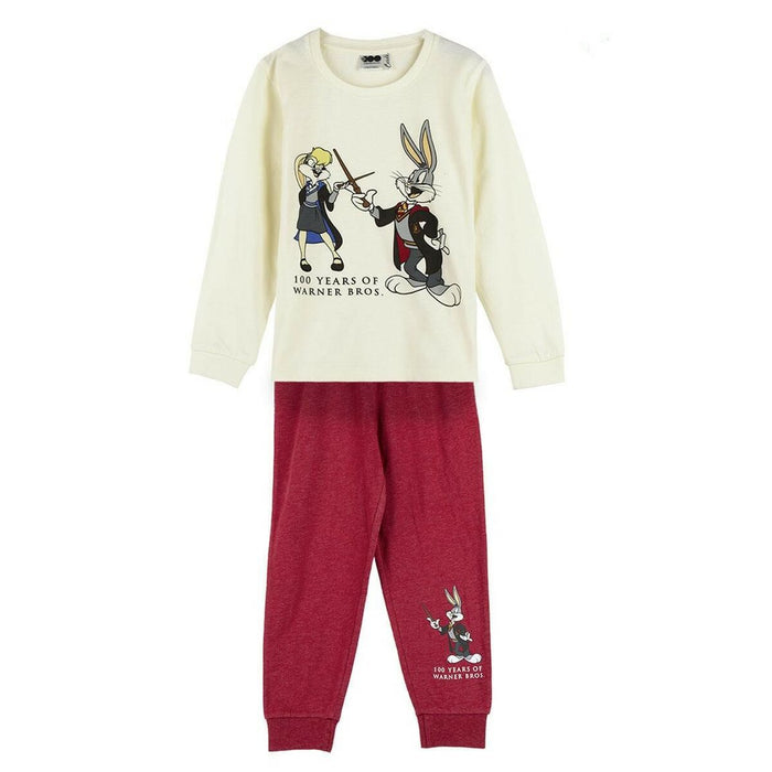 Pijama Infantil Warner Bros Roșu Bej