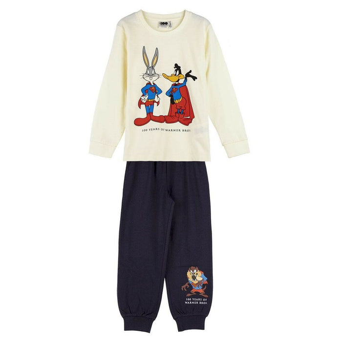 Pijama Infantil Warner Bros Albastru închis Bej