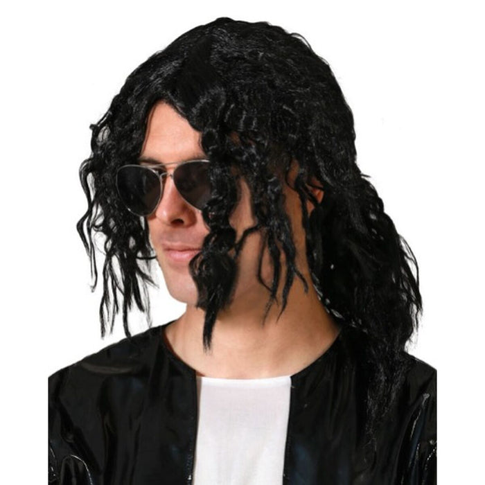 Perucă Negru Star Pop