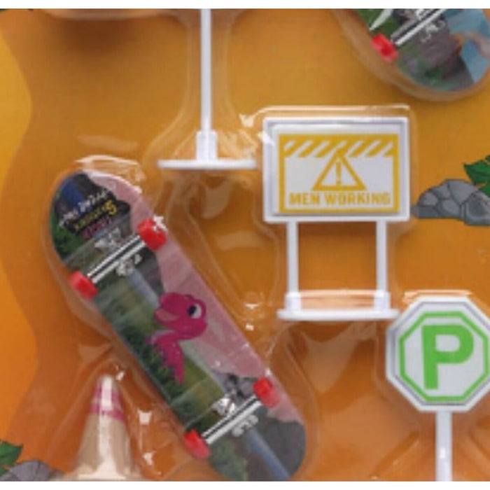 Skateboard jucărie pentru degete Skate Dinosaur