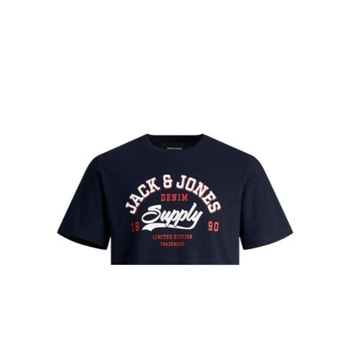Tricou cu Mânecă Scurtă Bărbați Jack & Jones JJELOGO TEE SS 12246690 Bleumarin