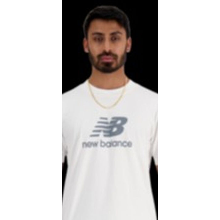 Tricou cu Mânecă Scurtă Bărbați New Balance MT41502 WT Alb