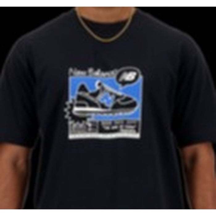 Tricou cu Mânecă Scurtă Bărbați New Balance SPORT ESSENTIALS MT41593 Negru