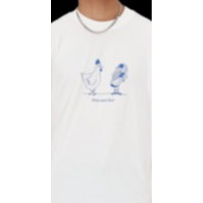Tricou cu Mânecă Scurtă Bărbați ESSENTIALS CHICKEN New Balance MT41591 Alb