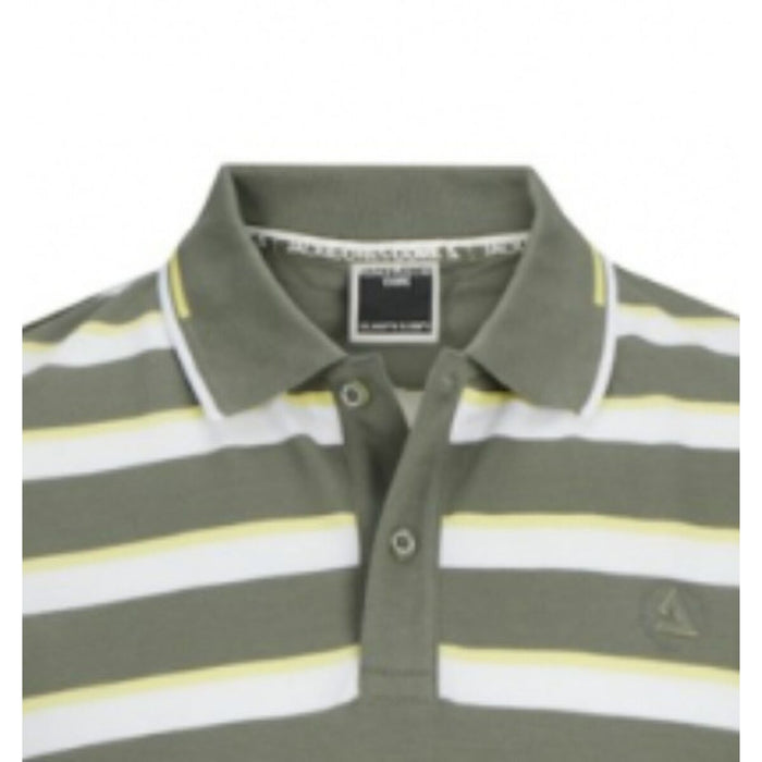 Tricou Polo cu Mânecă Scurtă Bărbați Jack & Jones JCOHASS AOP 12254958 Verde