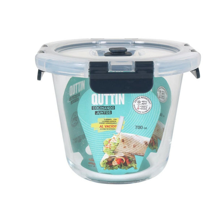 Cutie pentru prânz ermetică Quttin Supapă de vid 700 ml 14 x 14 x 11 cm