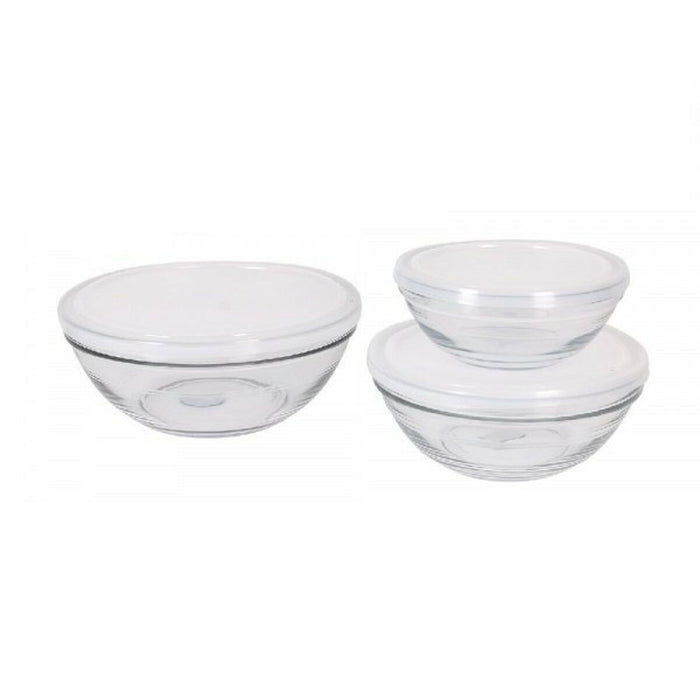 Set de boluri Duralex Lys Verde Cu Capac 3 Piese