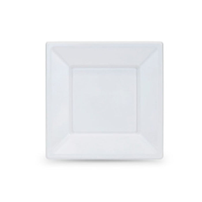 Set de farfurii reutilizabile Algon Alb Plastic 18 cm (6 Unități)
