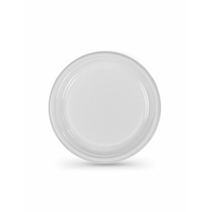 Set de farfurii reutilizabile Algon Alb Plastic 25 cm (100 Unități)
