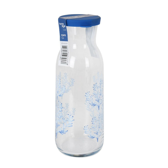 Sticlă din sticlă Home Style Living Coral Cu Capac 1,2 L