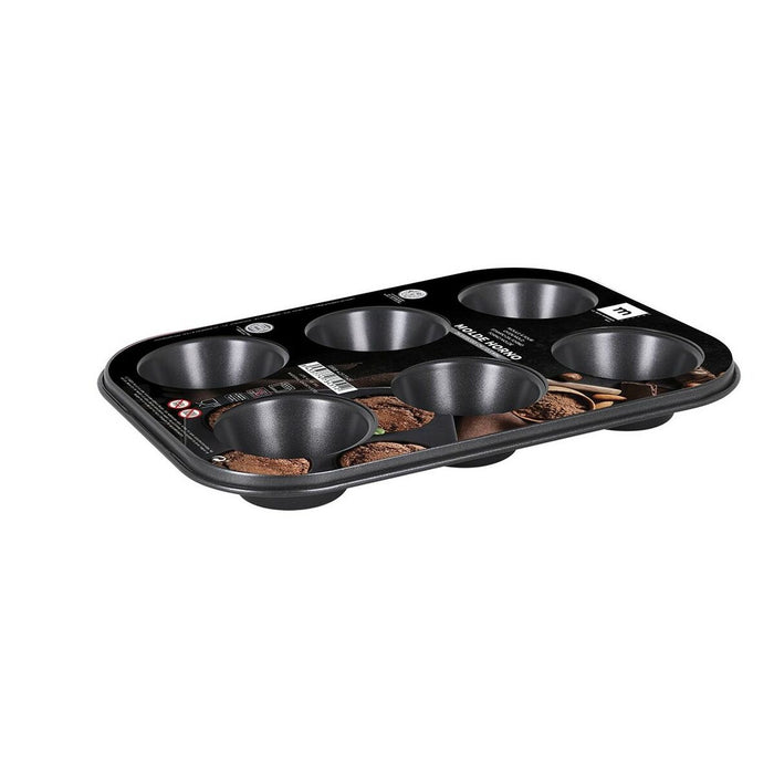 Formă pentru patiserie La Mediterránea 6 compartimente 27 x 18 x 3 cm (12 Unități)