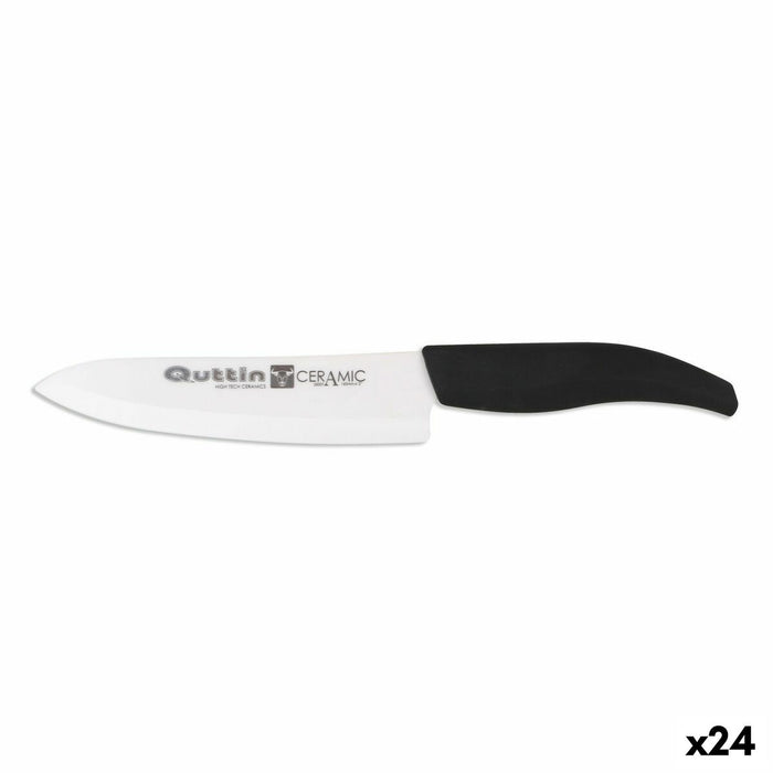 Cuțit Chef Quttin   Ceramică Negru 15 cm 1,8 mm (24 Unități)