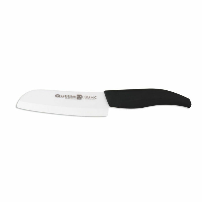 Cuțit Santoku Quttin   Ceramică Negru