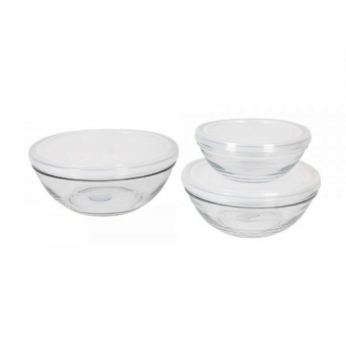 Set de boluri Duralex Lys Cu Capac 3 Piese (4 Unități)