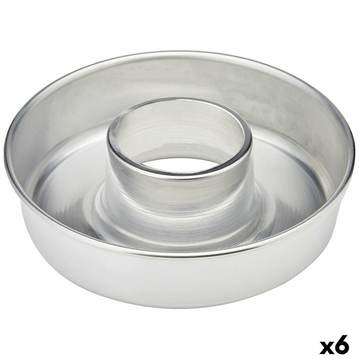 Formă pentru patiserie VR Aluminiu Argintiu Ø 22 cm (6 Unități)