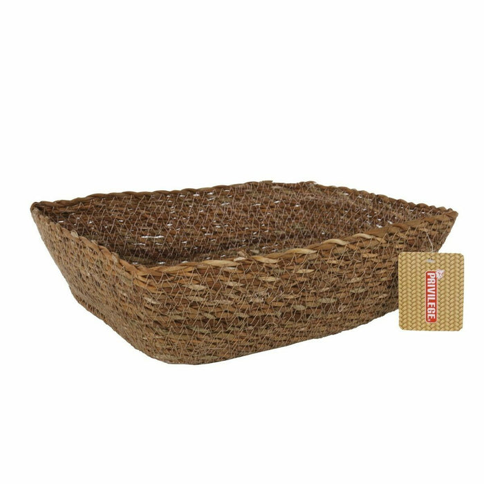 Coș Multifuncțional Privilege   răchită Dreptunghiular 30 x 23 x 9 cm (8 Unități)