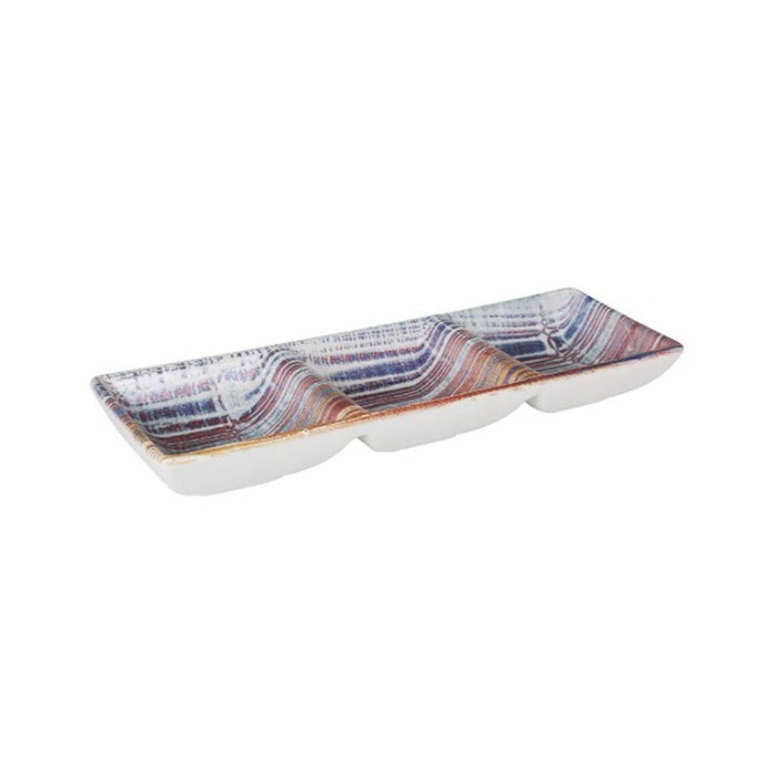 Tavă pentru gustari La Mediterránea Boreal 3 Compartimente 26 x 8,5 x 3,3 cm (24 Unități)