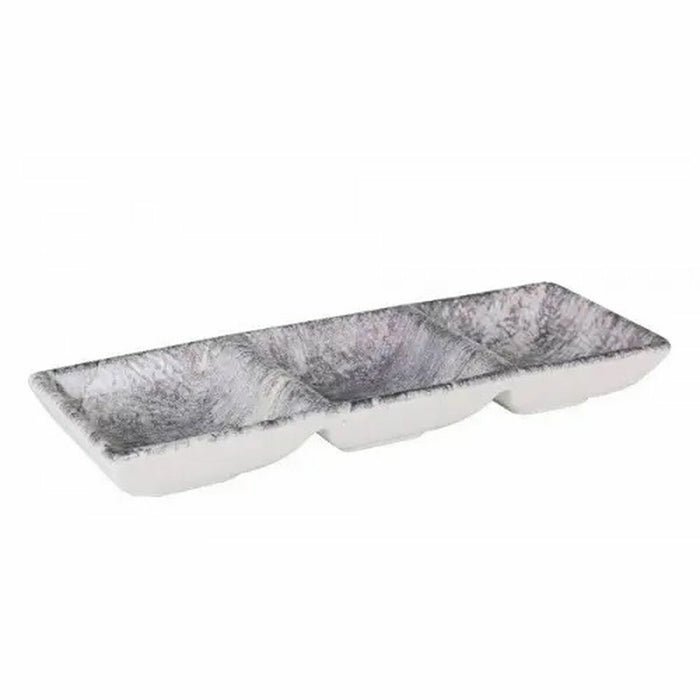 Tavă pentru gustari La Mediterránea Stonehenge 3 Compartimente 26 x 8,5 x 3,3 cm (24 Unități)