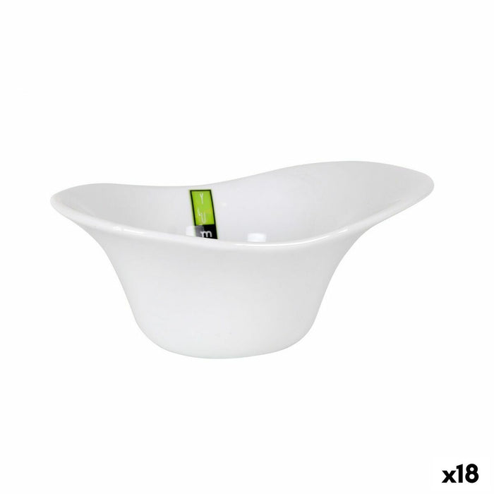 Castron La Mediterránea Yummy Alb 18,4 x 13 x 7,3 cm (18 Unități)