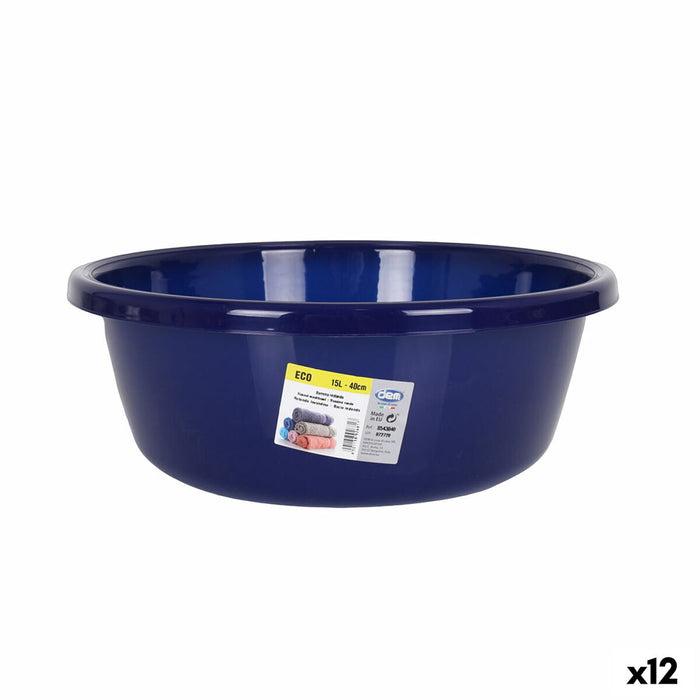 Lighean Dem Eco Rotund Albastru 15 L 41 x 16 cm (12 Unități)