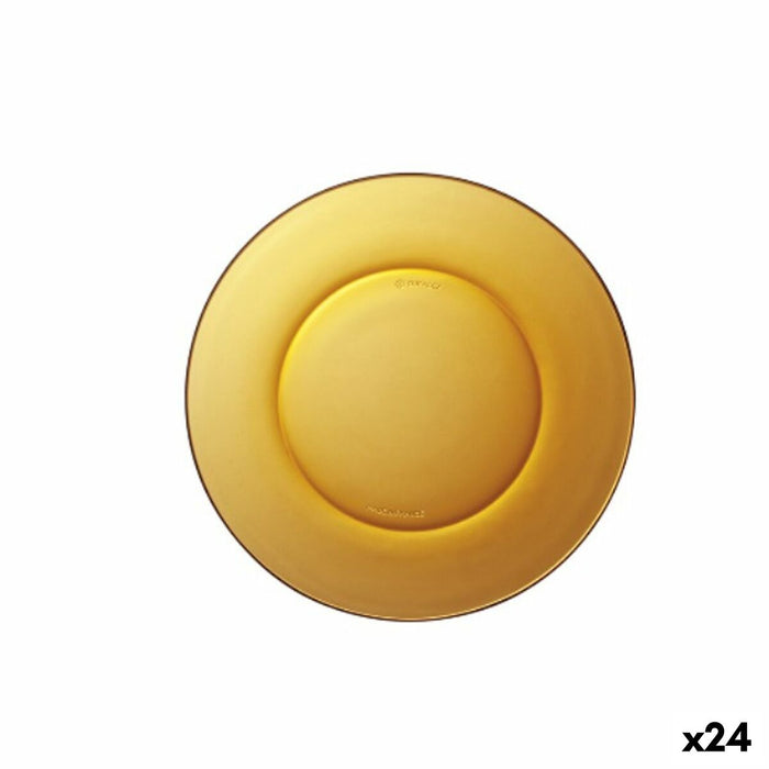 Farfurie pentru desert Duralex Lys Chihlimbar Ø 19 cm (24 Unități)