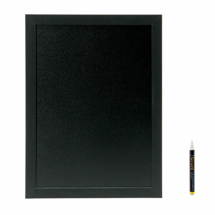 Slate Securit Woody Tec Perete Negru 40 x 30 cm
