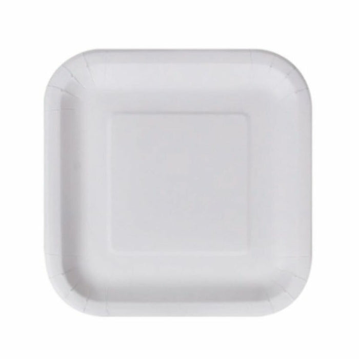 Set de farfurii Algon De unică folosință Alb Carton Pătrat 23 cm (36 Unități)