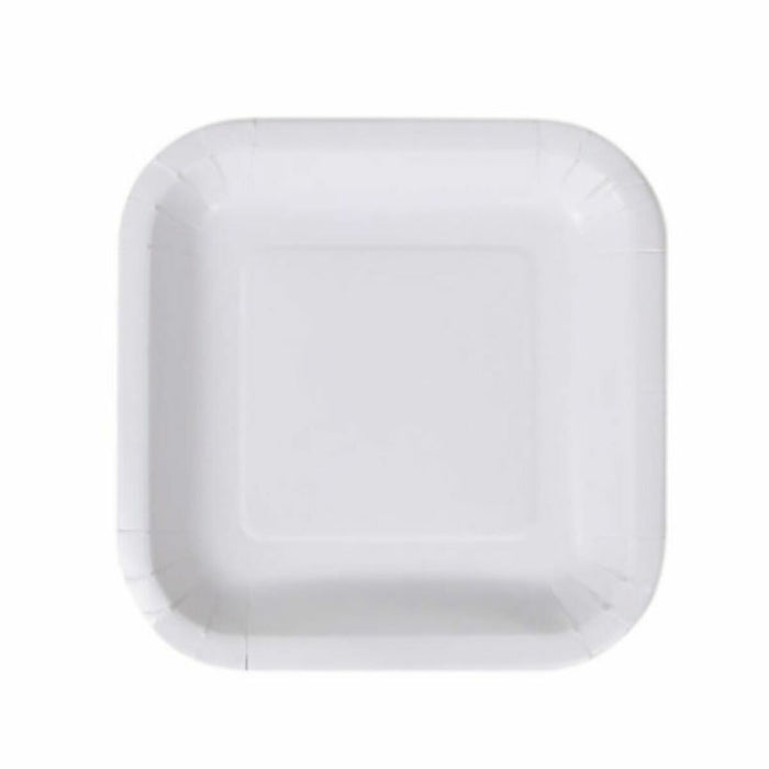 Set de farfurii Algon De unică folosință Alb Carton 20 cm (36 Unități)