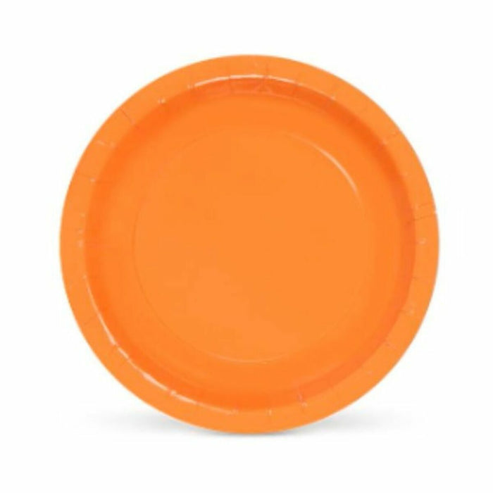 Set de farfurii Algon De unică folosință Carton Portocaliu (36 Unități)