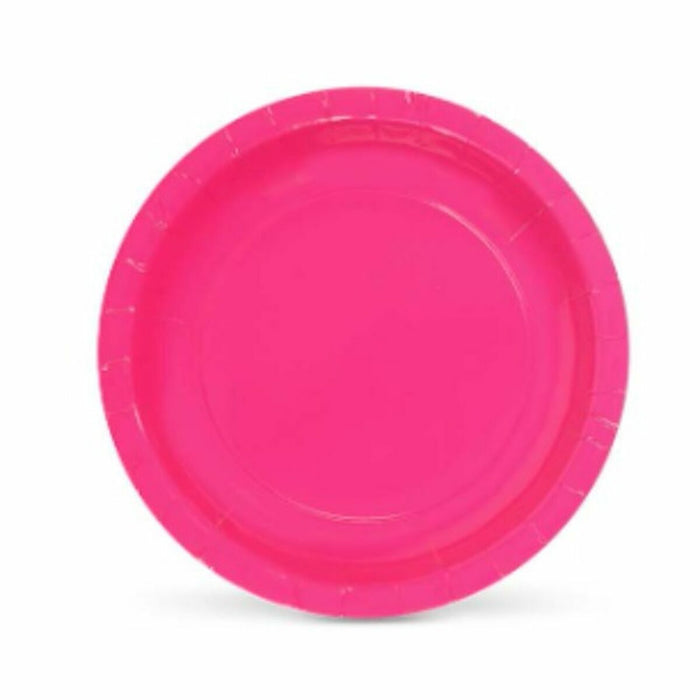 Set de farfurii Algon De unică folosință Carton Fucsia 20 x 20 x 1,5 cm (36 Unități)