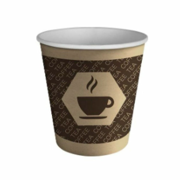 Set de pahare Algon Carton De unică folosință Cafea 20 Unități (100 Piese)