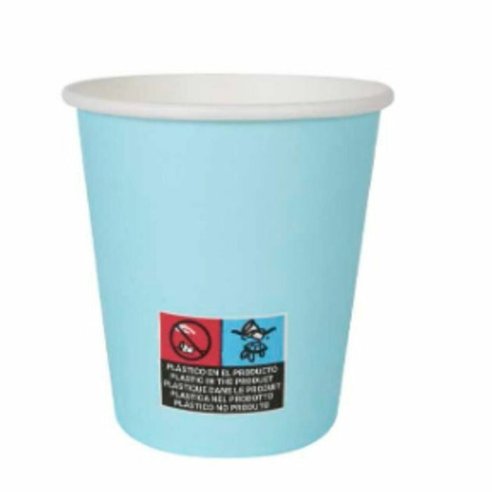 Set de pahare Algon Carton De unică folosință 200 ml Albastru 36 Unități (24 Piese)