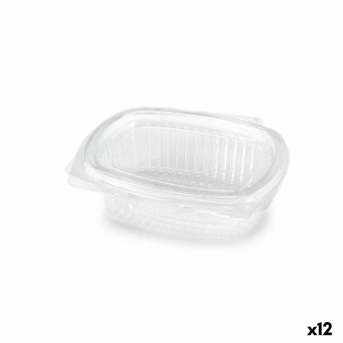 Recipient pentru conservarea alimentelor Algon Reutilizabil 250 ml Transparent Oval 14 x 11 x 4,5 cm (12 Unități)