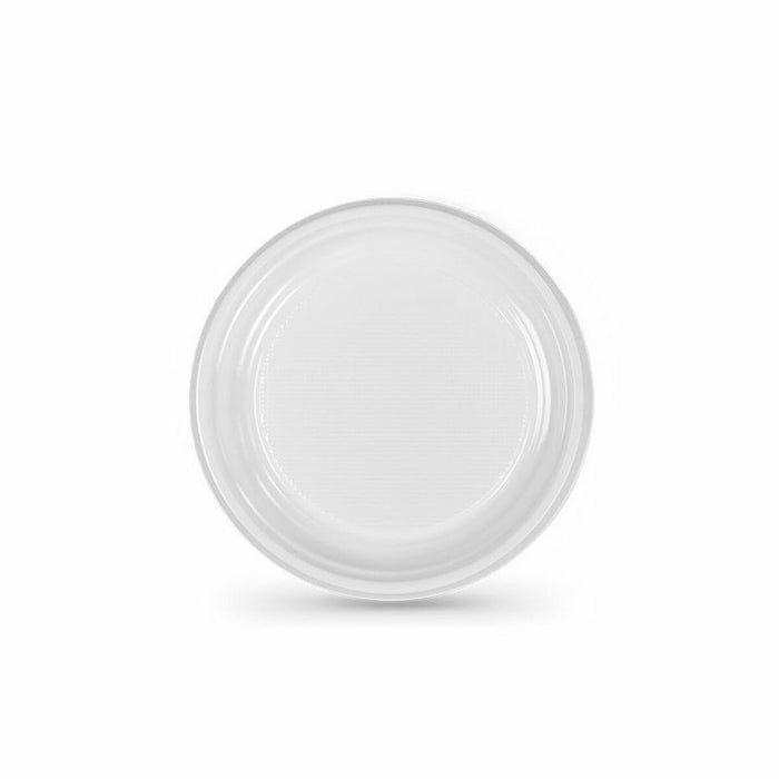 Set de farfurii reutilizabile Algon Alb Plastic 17 x 17 x 1,5 cm (10 Unități)