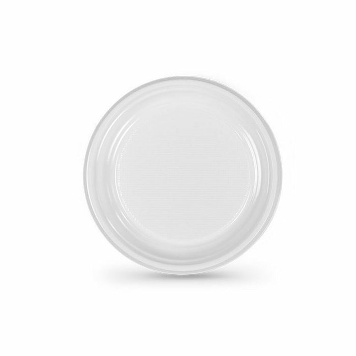 Set de farfurii reutilizabile Algon Alb Plastic (24 Unități)