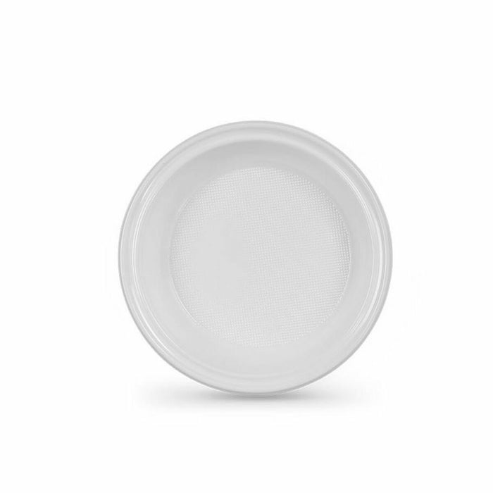 Set de farfurii reutilizabile Algon Alb Plastic 20,5 x 3 cm (36 Unități)