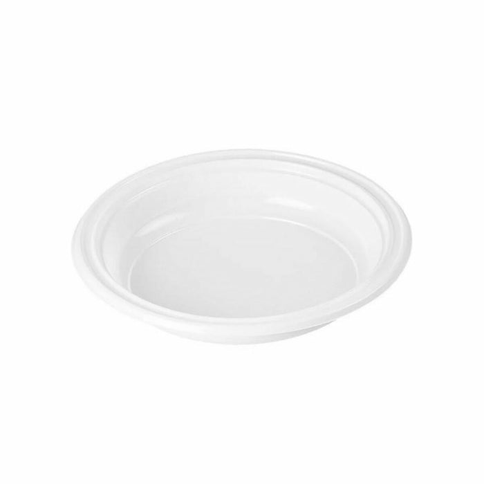 Set de farfurii reutilizabile Algon Alb Plastic 20,5 x 20,5 x 3 cm (24 Unități)
