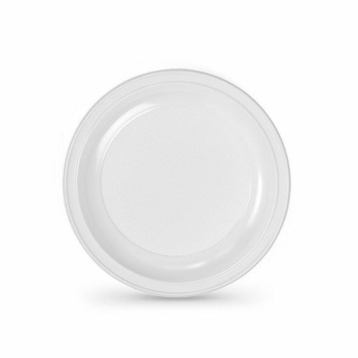 Set de farfurii reutilizabile Algon Alb Plastic 22 x 22 x 1,5 cm (24 Unități)