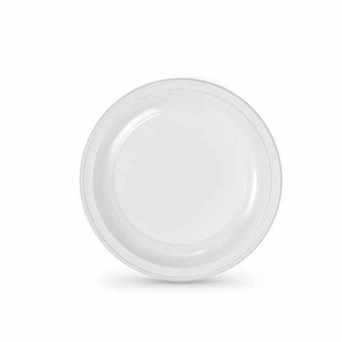 Set de farfurii reutilizabile Algon Alb Plastic 22 x 22 x 1,5 cm (6 Unități)