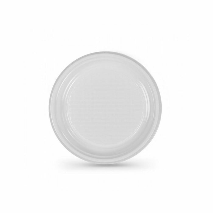 Set de farfurii reutilizabile Algon Alb Plastic 25 x 25 x 2 cm (6 Unități)