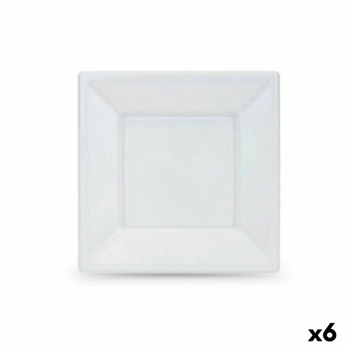 Set de farfurii reutilizabile Algon Alb Plastic 18 x 18 x 1,5 cm (36 Unități)