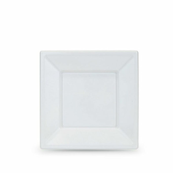 Set de farfurii reutilizabile Algon Alb Plastic 18 x 18 x 1,5 cm (24 Unități)